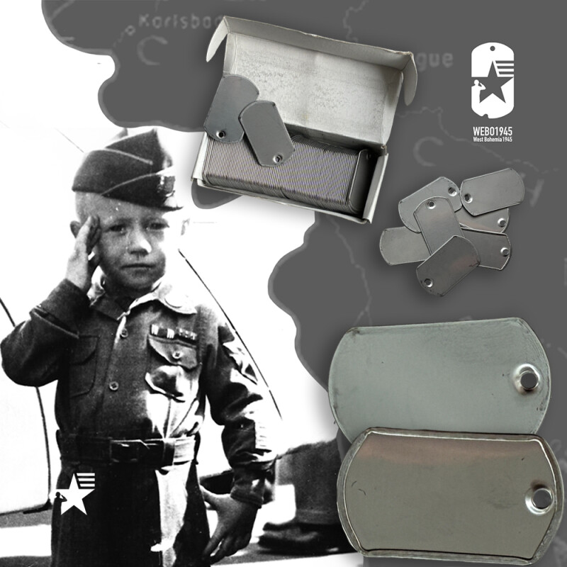 Mini-nerezové známky USA MINI DOG TAGS